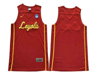 Loyola Chi Ramblers Red Blank College Basketball Jersey