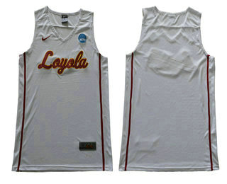 Loyola Chi Ramblers White Blank College Basketball Jersey