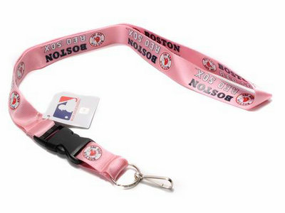 MLB Boston Red Sox pink key chain