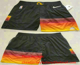 Men' Utah Jazz Black 75th Anniversary Shorts