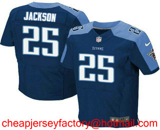 Men's 2017 NFL Draft Tennessee Titans #25 Adoree Jackson Navy Blue Alternate Stitched NFL Nike Elite Jersey