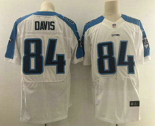 Men's 2017 NFL Draft Tennessee Titans #84 Corey Davis White Road Stitched NFL Nike Elite Jersey