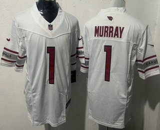 Men's Arizona Cardinals #1 Kyler Murray Limited White FUSE Vapor Jersey
