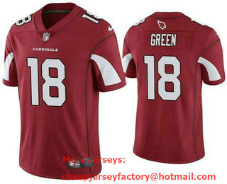 Men's Arizona Cardinals #18 AJ Green Limited Red Vapor Jersey