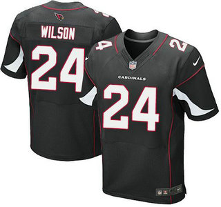 Men's Arizona Cardinals #24 Adrian Wilson Black Retired Player NFL Nike Elite Jersey