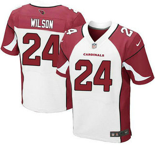 Men's Arizona Cardinals #24 Adrian Wilson White Road NFL Nike Elite Jersey