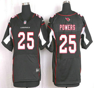 Men's Arizona Cardinals #25 Jerraud Powers Black Alternate NFL Nike Elite Jersey