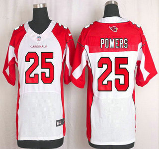 Men's Arizona Cardinals #25 Jerraud Powers White Road NFL Nike Elite Jersey