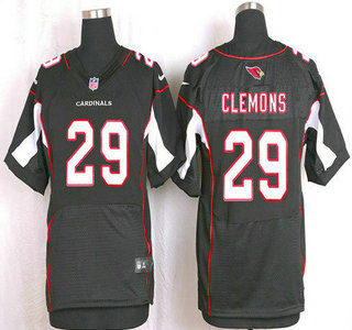 Men's Arizona Cardinals #29 Chris Clemons Black Alternate NFL Nike Elite Jersey