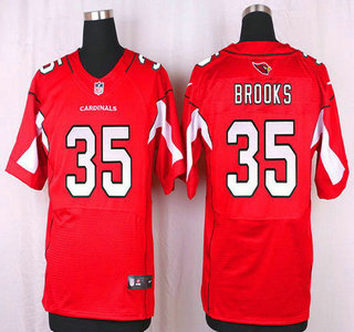 Men's Arizona Cardinals #35 Cariel Brooks Red Team Color NFL Nike Elite Jersey
