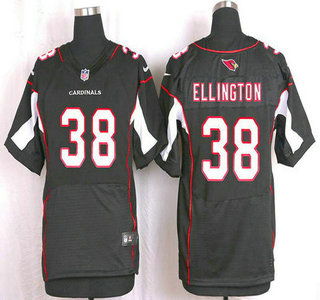 Men's Arizona Cardinals #38 Andre Ellington Black Alternate NFL Nike Elite Jersey