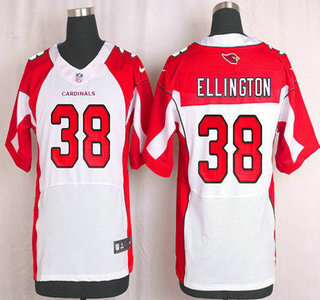 Men's Arizona Cardinals #38 Andre Ellington White Road NFL Nike Elite Jersey