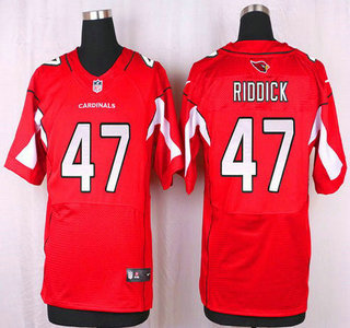 Men's Arizona Cardinals #47 Shaq Riddick Red Team Color NFL Nike Elite Jersey