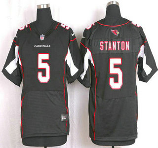 Men's Arizona Cardinals #5 Drew Stanton Black Alternate NFL Nike Elite Jersey