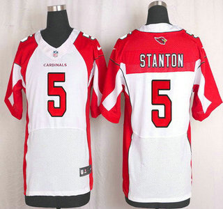 Men's Arizona Cardinals #5 Drew Stanton White Road NFL Nike Elite Jersey