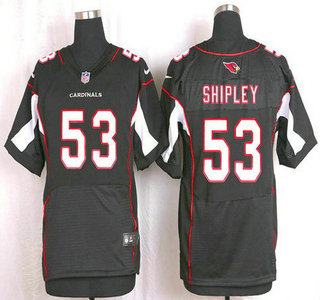 Men's Arizona Cardinals #53 A.Q. Shipley Black Alternate NFL Nike Elite Jersey