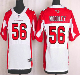 Men's Arizona Cardinals #56 LaMarr Woodley White Road NFL Nike Elite Jersey