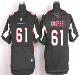 Men's Arizona Cardinals #61 Jonathan Cooper Black Alternate NFL Nike Elite Jersey