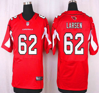 Men's Arizona Cardinals #62 Ted Larsen Red Team Color NFL Nike Elite Jersey