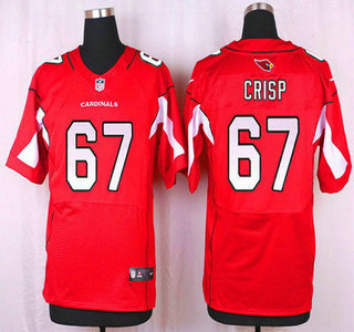 Men's Arizona Cardinals #67 Rob Crisp Red Team Color NFL Nike Elite Jersey