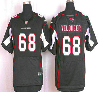 Men's Arizona Cardinals #68 Jared Veldheer Black Alternate NFL Nike Elite Jersey