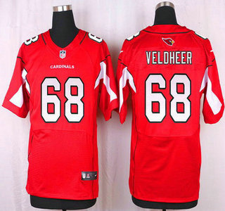 Men's Arizona Cardinals #68 Jared Veldheer Red Team Color NFL Nike Elite Jersey