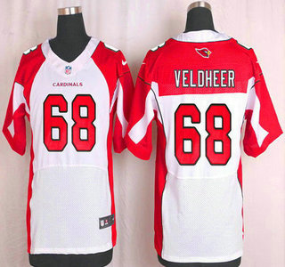 Men's Arizona Cardinals #68 Jared Veldheer White Road NFL Nike Elite Jersey