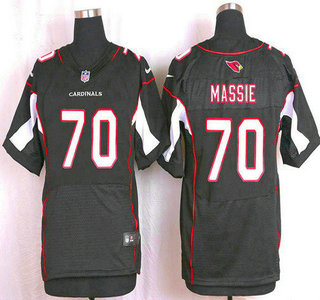 Men's Arizona Cardinals #70 Bobby Massie Black Alternate NFL Nike Elite Jersey