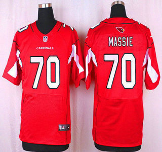 Men's Arizona Cardinals #70 Bobby Massie Red Team Color NFL Nike Elite Jersey