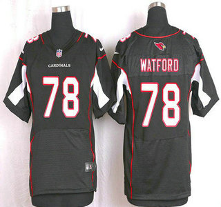 Men's Arizona Cardinals #78 Earl Watford Black Alternate NFL Nike Elite Jersey