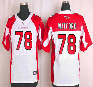Men's Arizona Cardinals #78 Earl Watford White Road NFL Nike Elite Jersey