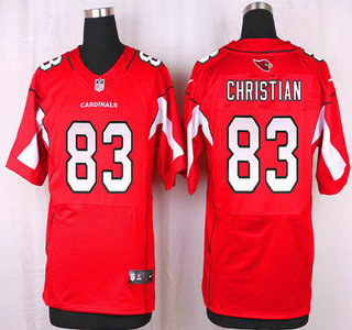 Men's Arizona Cardinals #83 Gerald Christian Red Team Color NFL Nike Elite Jersey