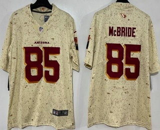 Men's Arizona Cardinals #85 Trey McBride Limited Cream Rivalries Vapor Jersey
