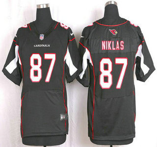 Men's Arizona Cardinals #87 Troy Niklas Black Alternate NFL Nike Elite Jersey