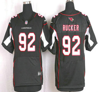 Men's Arizona Cardinals #92 Frostee Rucker Black Alternate NFL Nike Elite Jersey