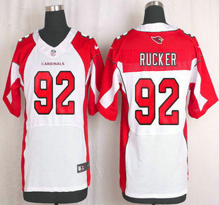 Men's Arizona Cardinals #92 Frostee Rucker White Road NFL Nike Elite Jersey