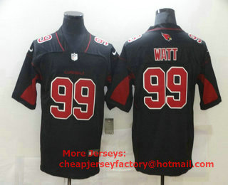 Men's Arizona Cardinals #99 J. J. Watt Black 2016 Color Rush Stitched NFL Nike Limited Jersey
