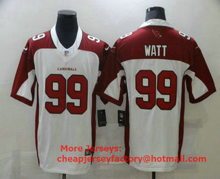 Men's Arizona Cardinals #99 J. J. Watt White 2021 Vapor Untouchable Stitched NFL Nike Limited Jersey