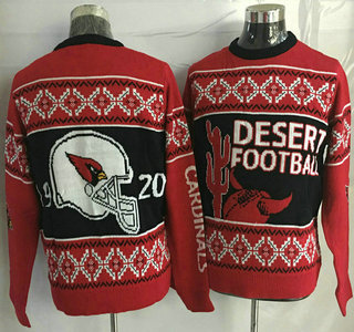 Men's Arizona Cardinals Black With Red NFL  Sweater
