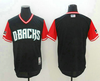Men's Arizona Diamondbacks Black-Red 2018 Players' Weekend Authentic Team Jersey