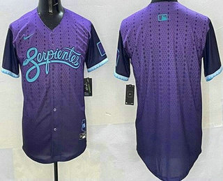 Men's Arizona Diamondbacks Blank Purple 2025 City Connect Limited Jersey