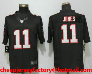 Men's Atlanta Falcons #11 Julio Jones Black Alternate Stitched NFL Nike Limited Jersey