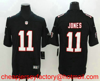 Men's Atlanta Falcons #11 Julio Jones Black 2017 Vapor Untouchable Stitched NFL Nike Limited Jersey