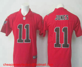 Men's Atlanta Falcons #11 Julio Jones Red 2016 Color Rush Stitched NFL Nike Limited Jersey