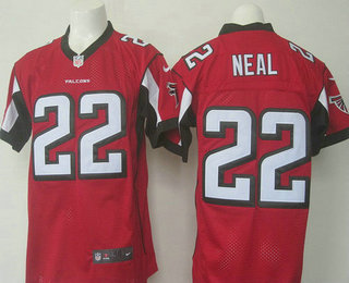 Men's Atlanta Falcons #22 Keanu Neal Red Team Color NFL Nike Elite Jersey