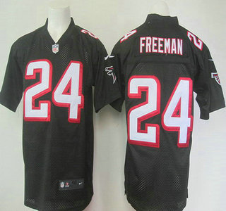 Men's Atlanta Falcons #24 Devonta Freeman Black Alternate NFL Nike Elite Jersey