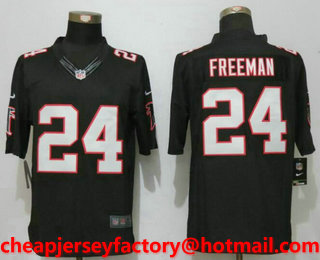 Men's Atlanta Falcons #24 Devonta Freeman Black Alternate Stitched NFL Nike Limited Jersey