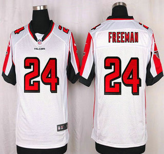 Men's Atlanta Falcons #24 Devonta Freeman White Road NFL Nike Elite Jersey