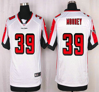 Men's Atlanta Falcons #39 Collin Mooney White Road NFL Nike Elite Jersey