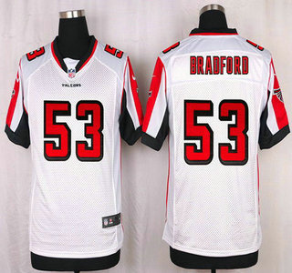 Men's Atlanta Falcons #53 Allen Bradford White Road NFL Nike Elite Jersey